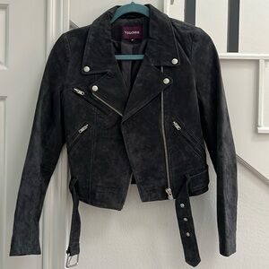 Vigos Grey Suede Motorcycle Jacket